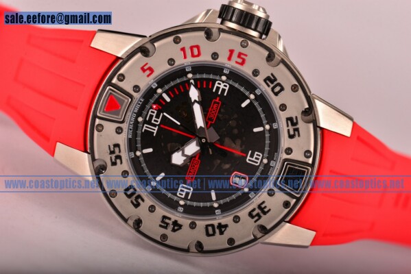 Richard Mille RM028 Watch Perfect Replica Steel Red Rubber